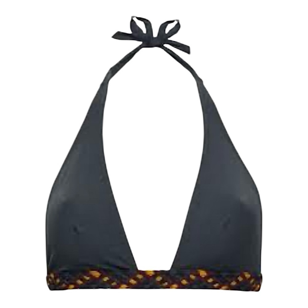 Eres Pampero Mambo Fringed Triangle Bikini Top in Caviar NWT